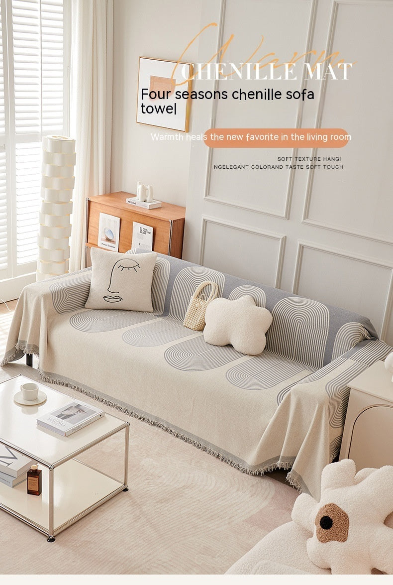 Douceur Artistique – La Couverture Abstraite au Design Raffiné – par Camado