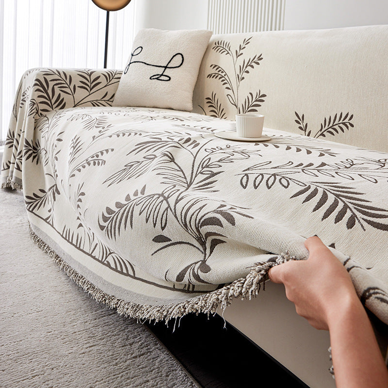 Couverture de Canapé en Chenille Coton-Microfibre – par Camado