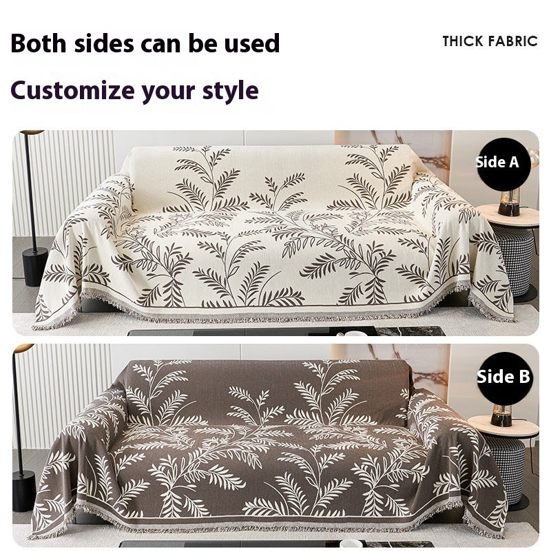 Couverture de Canapé en Chenille Coton-Microfibre – par Camado